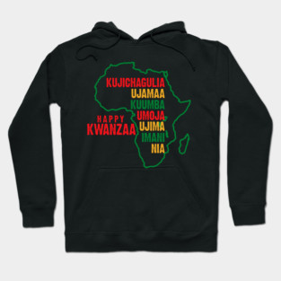 Happy Kwanzaa, The Seven Principles of Kwanzaa Hoodie