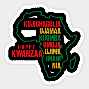 Happy Kwanzaa, The Seven Principles of Kwanzaa Magnet