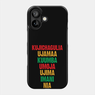 The Seven Principles of Kwanzaa Phone Case