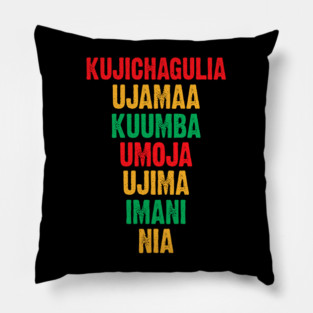 The Seven Principles of Kwanzaa Pillow