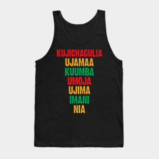 The Seven Principles of Kwanzaa Tank Top