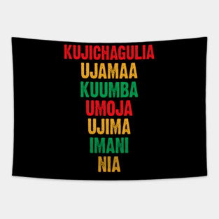 The Seven Principles of Kwanzaa Tapestry