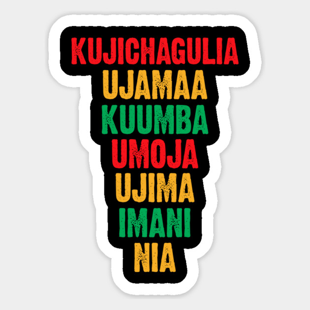 The Seven Principles of Kwanzaa Magnet by UrbanLifeApparel