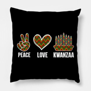 Peace Love Kwanzaa Pillow