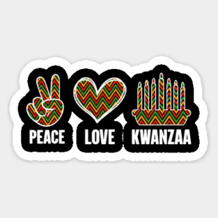 Peace Love Kwanzaa Magnet