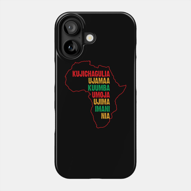 Have a Happy Kwanzaa, The Seven Principles of Kwanzaa Phone Case by UrbanLifeApparel