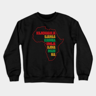 Have a Happy Kwanzaa, The Seven Principles of Kwanzaa Crewneck Sweatshirt