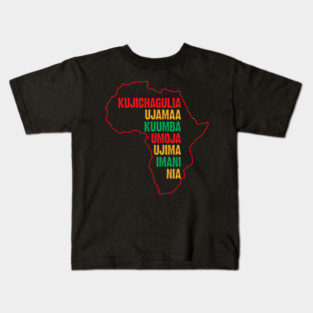 Have a Happy Kwanzaa, The Seven Principles of Kwanzaa Kids T-Shirt