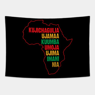 Have a Happy Kwanzaa, The Seven Principles of Kwanzaa Tapestry