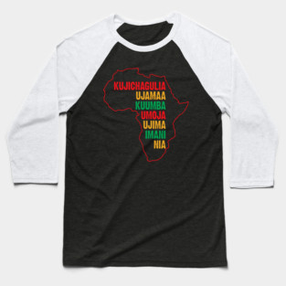Have a Happy Kwanzaa, The Seven Principles of Kwanzaa Baseball T-Shirt