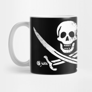 Jolly Roger, Yo Ho Ho! PIRATE FLAG,  Skull & Swords, Pirate Mug