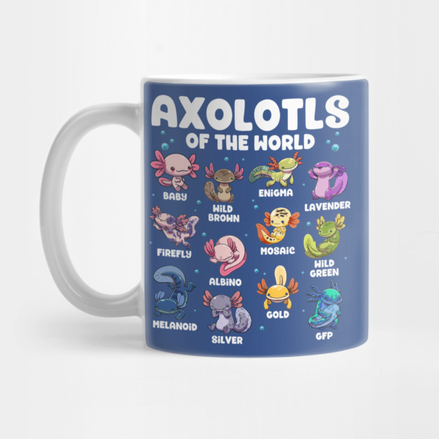 Axolotls of the World by GoshWow®