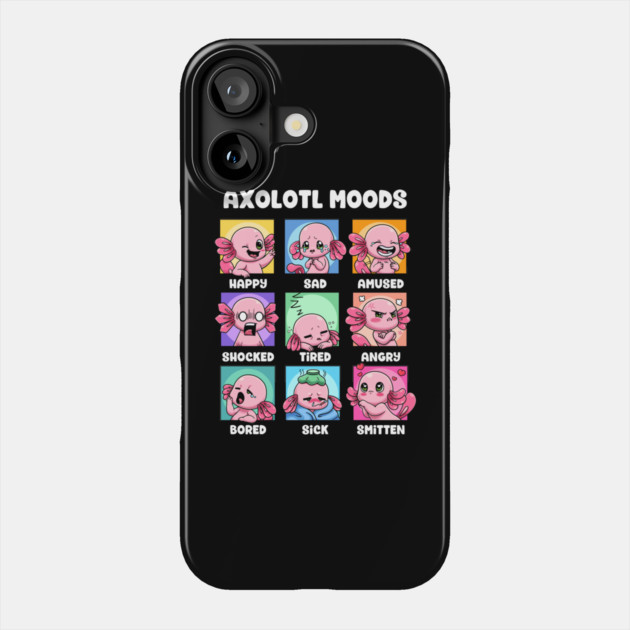 Axolotl Moods Phone Case by GoshWow®