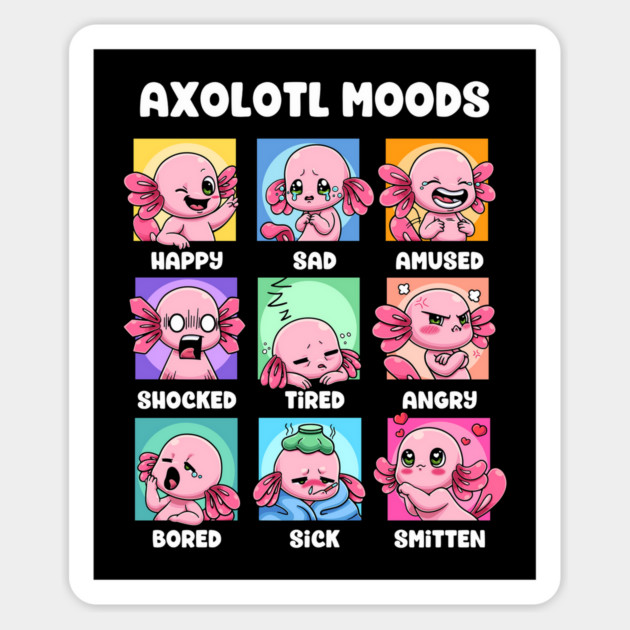 Axolotl Moods Magnet by GoshWow®