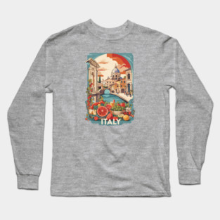 Vintage Travel Italy Design Long Sleeve T-Shirt