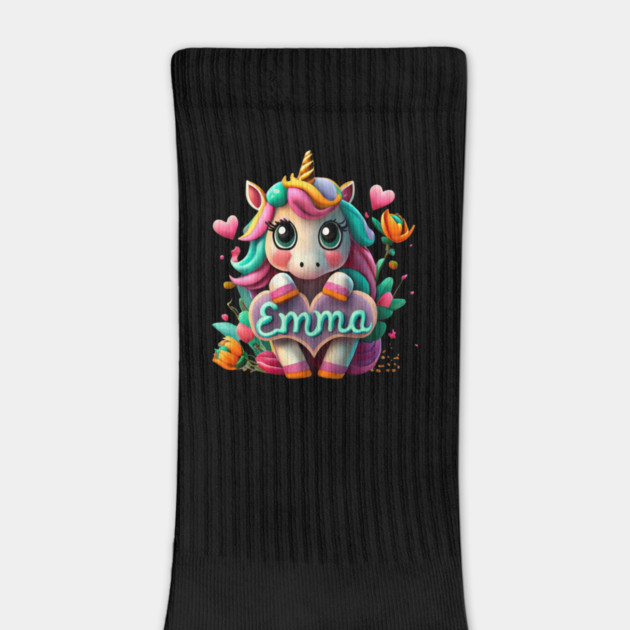 Personalized Name Emma with Unicorn by Jo Palmer