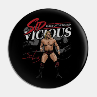 Sid Vicious Ruler Of The World Pin