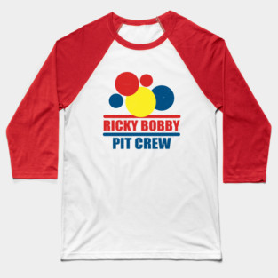 Ricky Bobby Pit Crew logo Baseball T-Shirt