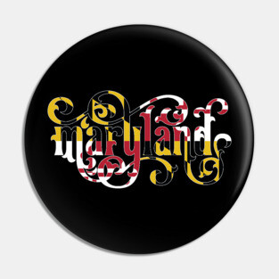 Maryland Script Flag Pin