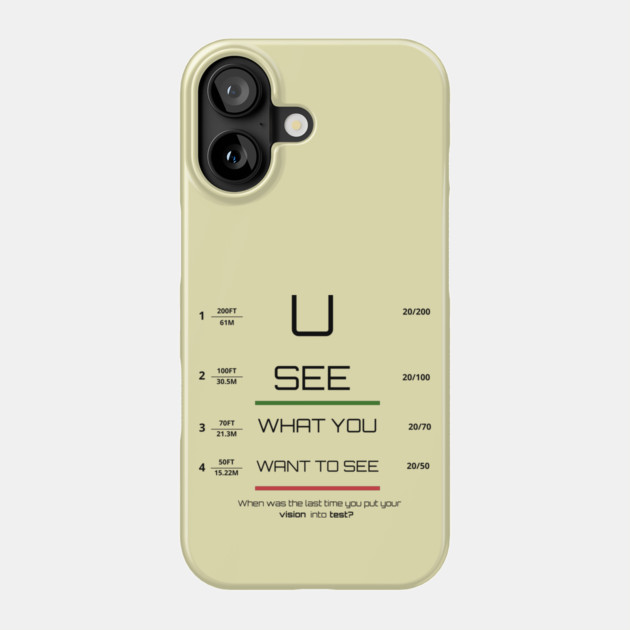 You see what you want to see! Phone Case by C.Code