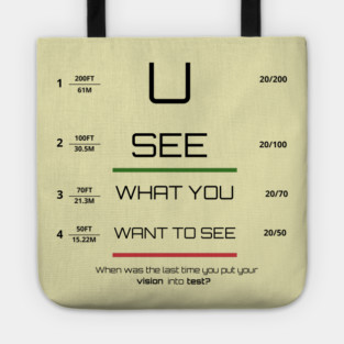You see what you want to see! Tote