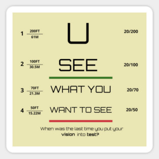 You see what you want to see! Sticker