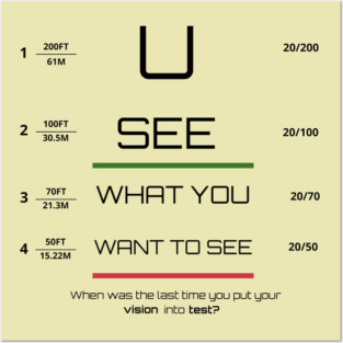 You see what you want to see! Posters and Art