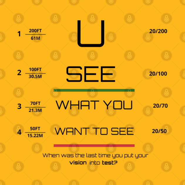 You see what you want to see! by C.Code