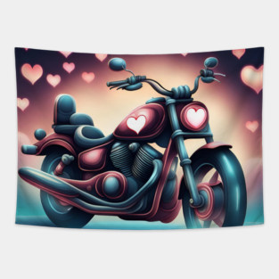 Motorcycle Lover Tapestry