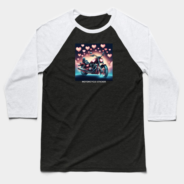 Motorcycle Lover Baseball T-Shirt by BlackMeme94