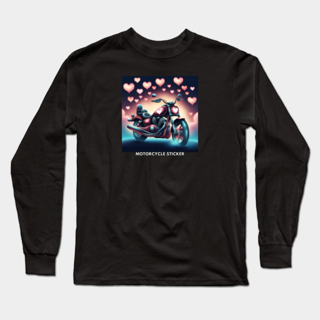 Motorcycle Lover Long Sleeve T-Shirt by BlackMeme94