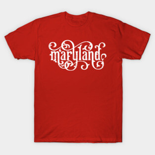 Maryland Retro Distressed Script T-Shirt