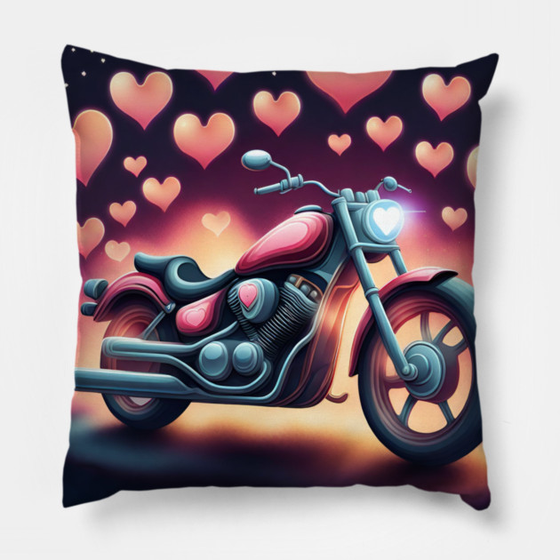 Motorcycle Lover Pillow by BlackMeme94