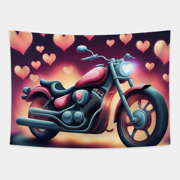 Motorcycle Lover Tapestry by BlackMeme94