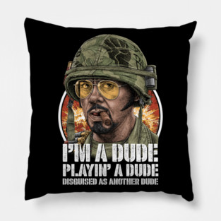 Tropic Thunder, Kirk Lazarus, Cult Classic Pillow