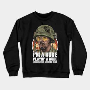 Tropic Thunder, Kirk Lazarus, Cult Classic Crewneck Sweatshirt