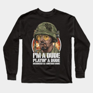 Tropic Thunder, Kirk Lazarus, Cult Classic Long Sleeve T-Shirt