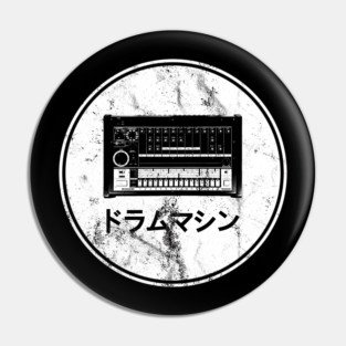 808 Drum Machine White Pin