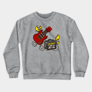 Guitar and amplifier Cartoon Crewneck Sweatshirt