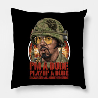 Tropic Thunder, Kirk Lazarus, Cult Classic Pillow