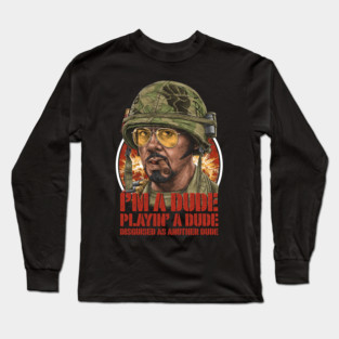 Tropic Thunder, Kirk Lazarus, Cult Classic Long Sleeve T-Shirt