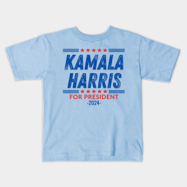 Kamala Harris for President Kids T-Shirt by BlackMeme94