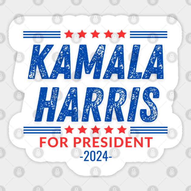 Kamala Harris for President Sticker by BlackMeme94