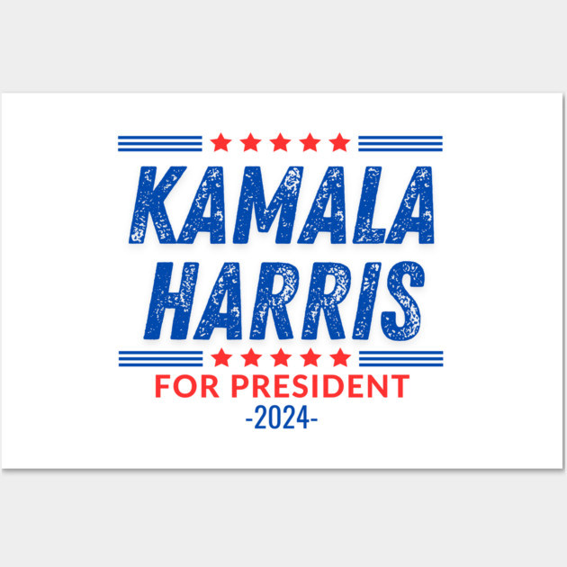 Kamala Harris for President Wall Art by BlackMeme94