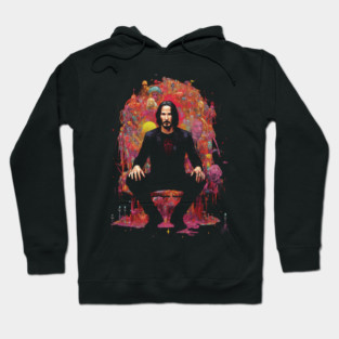 Keanu Reeves Psychedelic Zen Mediation Hoodie