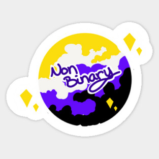 Pride Planet - Enby Sticker