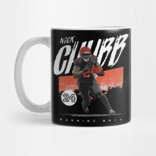 Nick Chubb Cleveland Grunge Mug