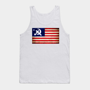 Democratic Socialist Party Flag of America Tank Top