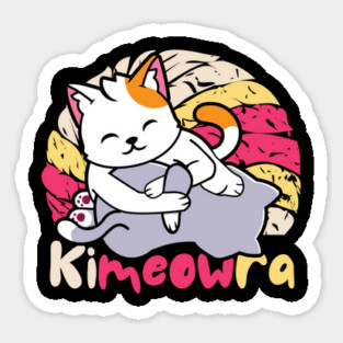 Kimura Kimeowra Japanese Cat Sticker