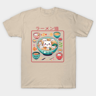 Ramen and cats T-Shirt